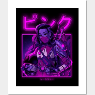 Pink Neon Posters and Art